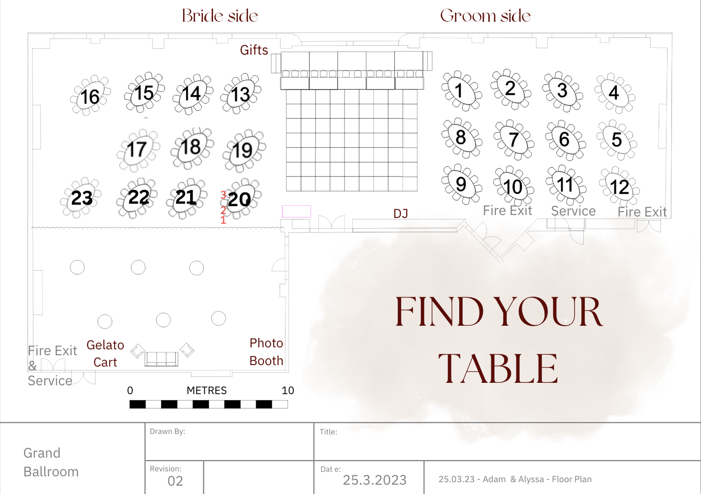 Wedding Floor Plan Layout